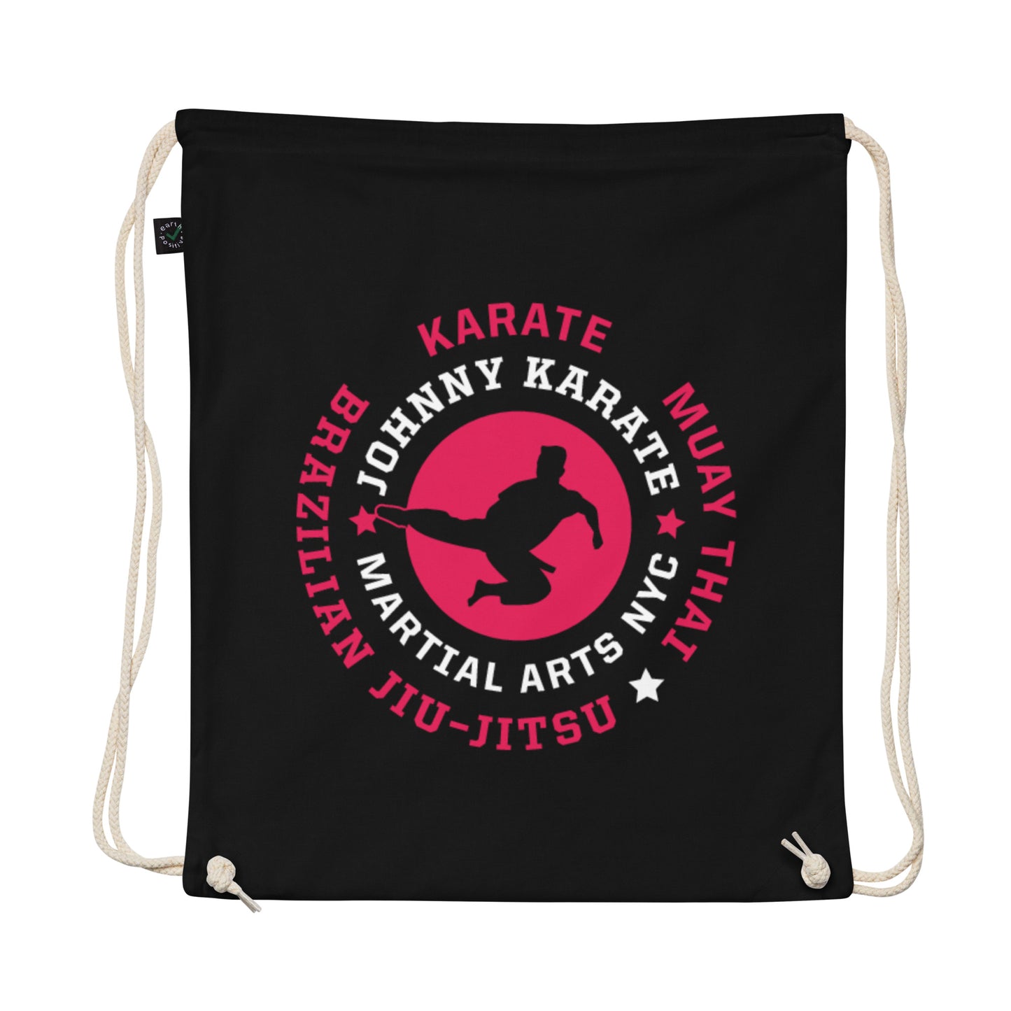 Johnny Karate drawstring bag